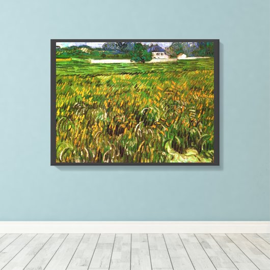 Weizenfeld bei Auvers von Vincent van Gogh Leinwanddruck (Insitu (Holzboden))