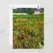 Weizenfeld bei Auvers von Vincent van Gogh Postkarte (Vorne/Hinten)
