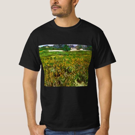 Weizenfeld bei Auvers von Vincent van Gogh T-Shirt (Vorderseite)