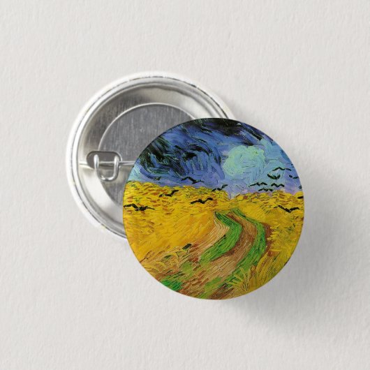 Weizenfeld Button (Vorne & Hinten)
