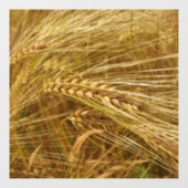 Weizenfeld. Es ist ernte Zeit! Fensteraufkleber (Blatt)