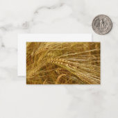 Weizenfeld. Es ist ernte Zeit! Mitteilungskarte (Vorderseite/Rückseite Beispiel)