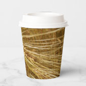 Weizenfeld. Es ist ernte Zeit! Pappbecher (Rückseite)