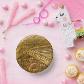 Weizenfeld. Es ist ernte Zeit! Pappteller (Party)