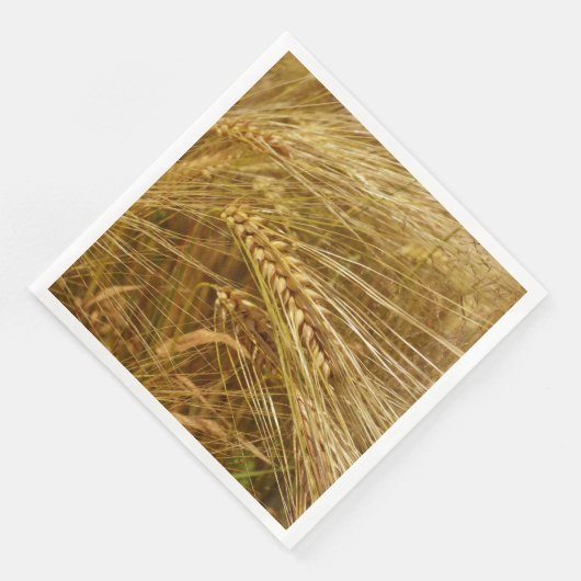 Weizenfeld. Es ist ernte Zeit! Serviette (Ecke)