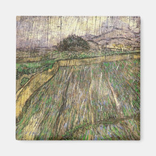 Weizenfeld in Regen (F650) Van Gogh Fine Art Magnet
