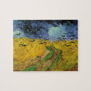 Weizenfeld Krähen Van Gogh Malerei Kunst Vintage Puzzle