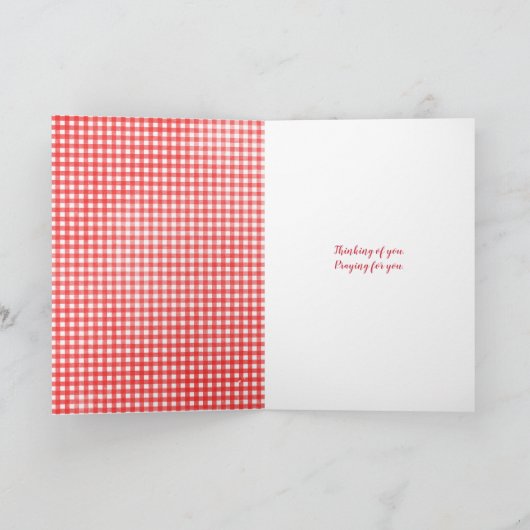 Weizenfeld mit Ballonbukett Karte (Innenseite)