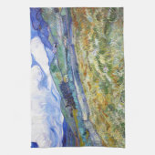 Weizenfeld mit Bergen im Hintergrund Küchentuch (Vertikal)