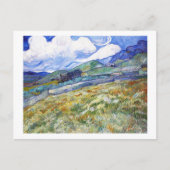 Weizenfeld mit Bergen im Hintergrund Postkarte (Vorderseite)