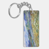 Weizenfeld mit Bergen im Hintergrund Schlüsselanhänger (Vorderseite links)