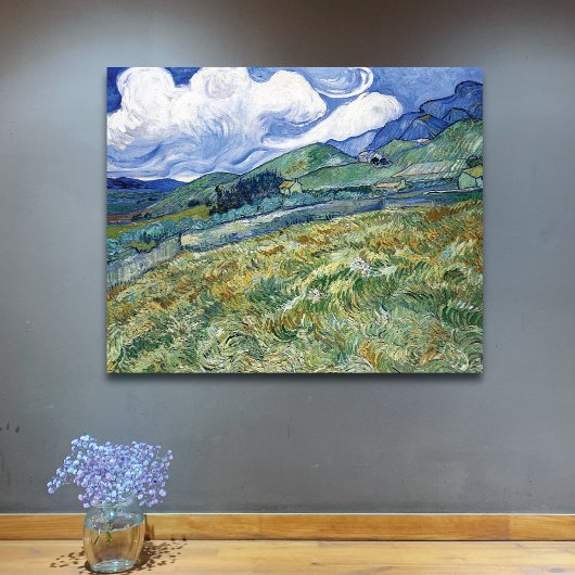 Weizenfeld mit Bergen Vincent van Gogh Leinwanddruck