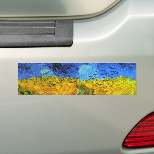 Weizenfeld mit Crows Van Gogh Fine Art Autoaufkleber (Auf Auto)