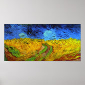Weizenfeld mit Crows Van Gogh Fine Art Poster (Vorne)