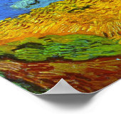 Weizenfeld mit Crows Van Gogh Fine Art Poster (Ecke)