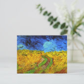 Weizenfeld mit Crows Van Gogh Fine Art Postkarte (Stehend Vorderseite)