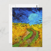 Weizenfeld mit Crows Van Gogh Fine Art Postkarte (Vorne/Hinten)