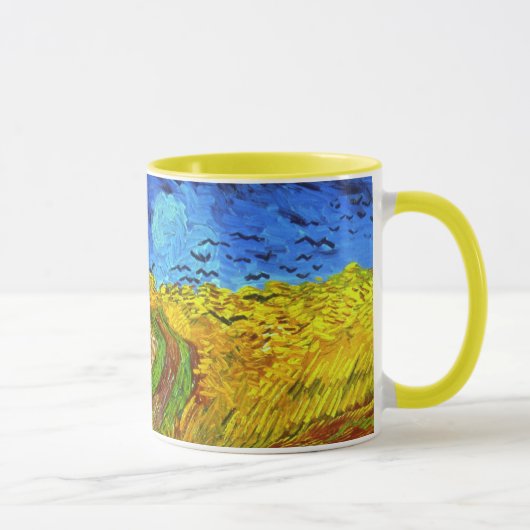 Weizenfeld mit Crows Van Gogh Fine Art Tasse (Rechts)