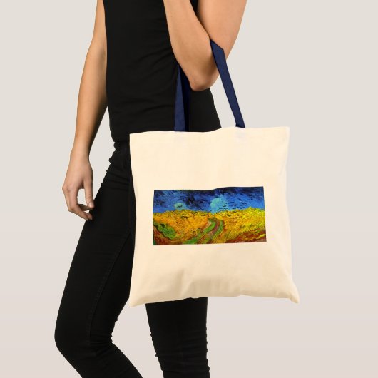 Weizenfeld mit Crows Van Gogh Fine Art Tragetasche (Vorderseite (Produkt))