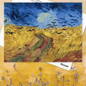 Weizenfeld mit Crows Vincent van Gogh Postcard Postkarte