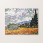 Weizenfeld mit Cypress von Van Gogh. Puzzle (Horizontal)