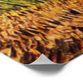 Weizenfeld mit Dunkelheit Poster (Ecke)