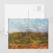 Weizenfeld mit einer Lerche Postkarte (Vorne/Hinten)