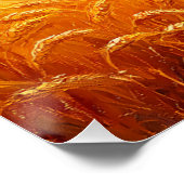 Weizenfeld mit entferntem Windrad Poster (Ecke)