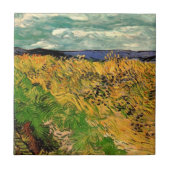 Weizenfeld mit Kornblumen von Vincent van Gogh Fliese (Vorderseite)