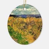Weizenfeld mit Kornblumen von Vincent van Gogh Keramik Ornament (Links)