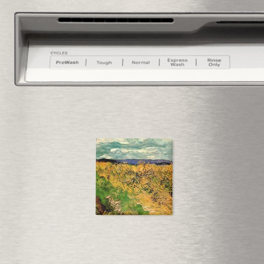 Weizenfeld mit Kornblumen von Vincent van Gogh Magnet (In Situ (Geschirrspüler))