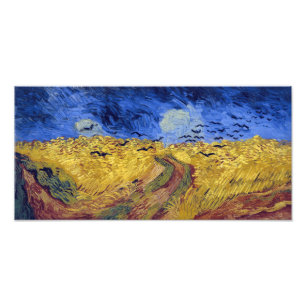 Weizenfeld mit Krähen Van Gogh Fotodruck