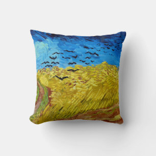Weizenfeld mit Krähen, Van Gogh Kissen