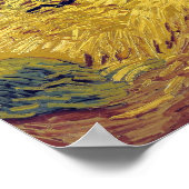 Weizenfeld mit Krähen | Van Gogh | Poster (Ecke)