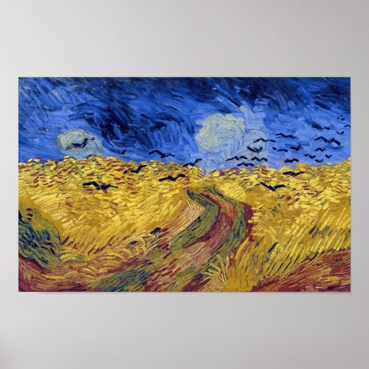 Weizenfeld mit Krähen | Van Gogh | Poster (Vorne)