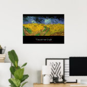 Weizenfeld mit Krähen von van Gogh Poster Print (Heimbüro)
