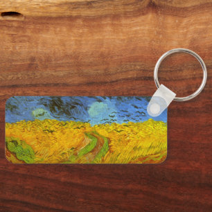 Weizenfeld mit Krähen von Vincent van Gogh Schlüsselanhänger