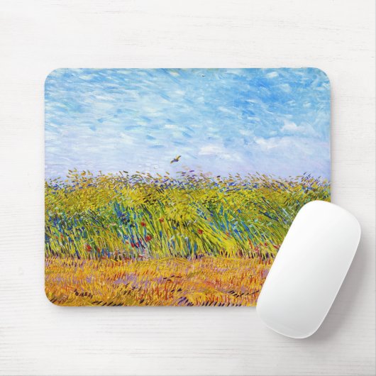 Weizenfeld mit Lark von Vincent Van Gogh Mousepad (Mit Mouse)