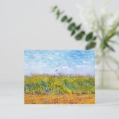Weizenfeld mit Lark von Vincent Van Gogh Postkarte (Stehend Vorderseite)