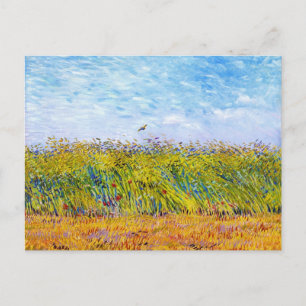 Weizenfeld mit Lark von Vincent Van Gogh Postkarte