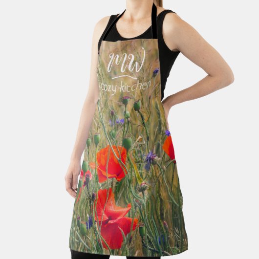 Weizenfeld mit Mohn und Maisblumen Schürze (InSitu)