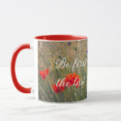 Weizenfeld mit Mohn und Maisblumen Tasse (Links)