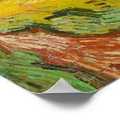 Weizenfeld mit Rollen Poster (Ecke)