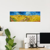 Weizenfeld mit Rollen Poster (Heimbüro)