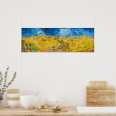 Weizenfeld mit Rollen Poster (Küche)