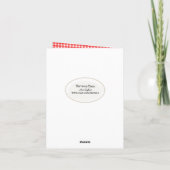 Weizenfeld mit rotem Ballon Karte (Rückseite)