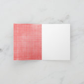 Weizenfeld mit rotem Ballon Karte (Innenseite)