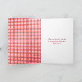 Weizenfeld mit rotem Ballon Karte (Innenseite)