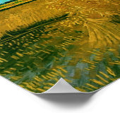 Weizenfeld mit Sheaves Van Gogh Fine Art Poster (Ecke)