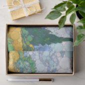 Weizenfeld mit Zypressen nach Vincent van Gogh Seidenpapier (Geschenk)